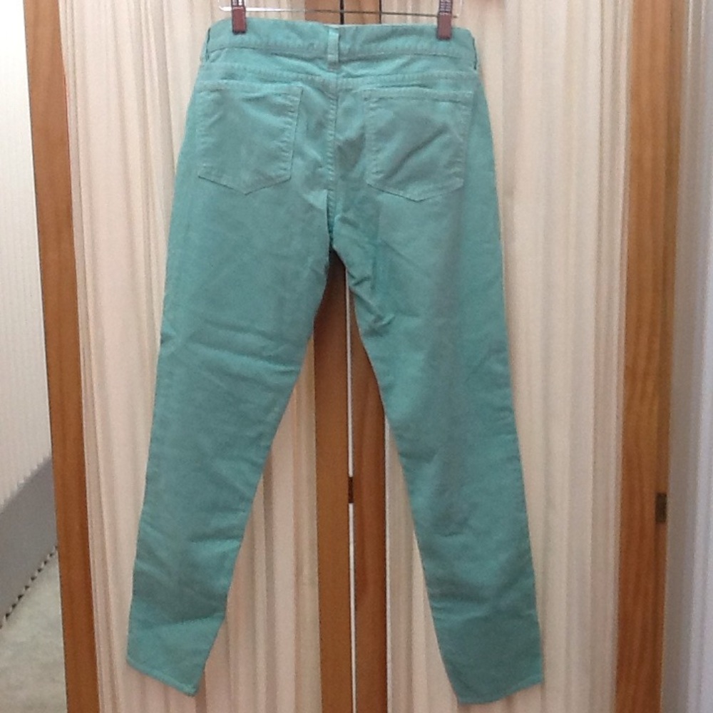 J Crew Women's Mint Green Corduroy Pants Size 26